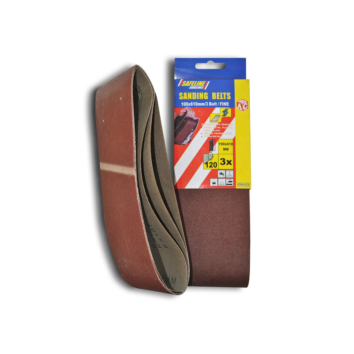 SAFELINE 75 X 533 CLOTH BELTS ASSORTED