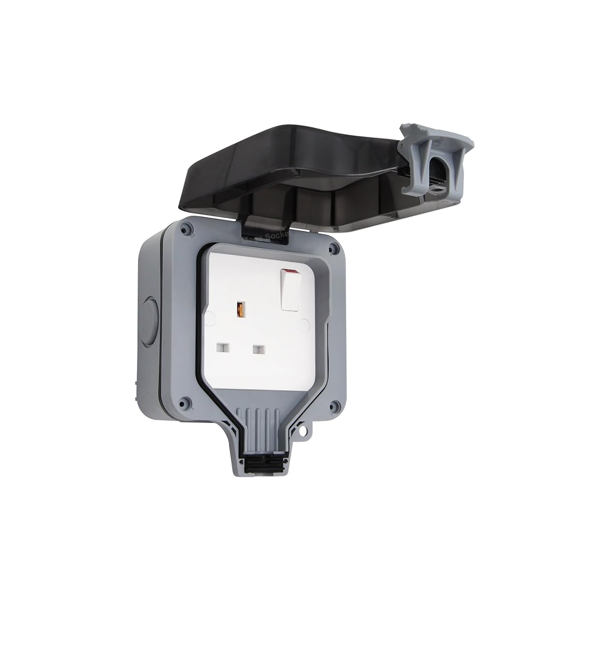 OUTDOOR SINGLE SOCKET WITH SWITCH 13AMP