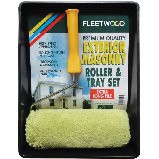 FLEETWOOD 9" PREMIUM MASONRY ROLLER & TRAY SET