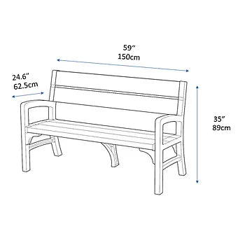 KETER MONTERO THREE SEATER BENCH