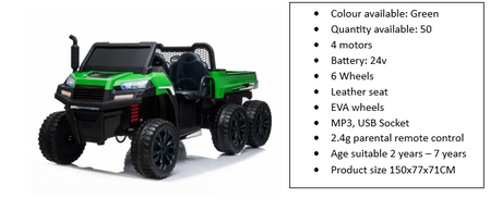 KIDS 24V RIDE ON GATOR TRUCK