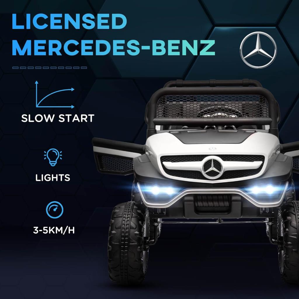 LICENSED MERCEDES BENZ UNIMOG WHITE