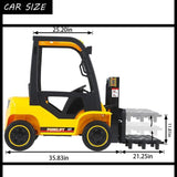 KIDS 12V RIDE ON FORKLIFT - YELLOW