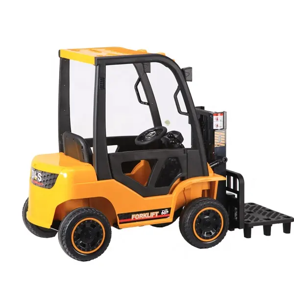 KIDS 12V ELECTRIC FORKLIFT RIDE-ON YELLOW