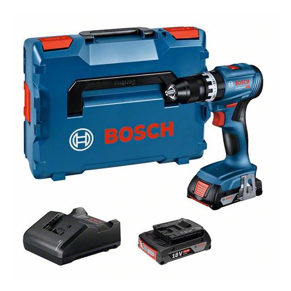 BOSCH GSB 18V-45 GBA 2X2.0AH L-BOX