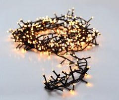 CHRISTMAS LIGHTS 1000 LED WARM WHITE PLUG IN