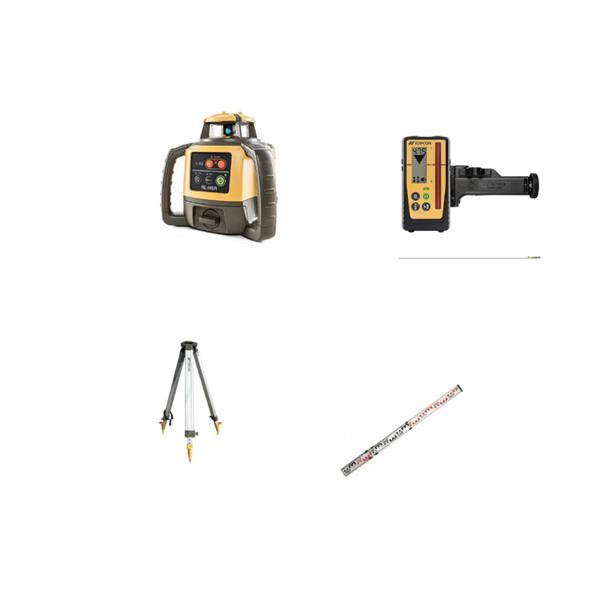 TOPCON RL-H5A ROTARY LASER WITH LS-100 DIGITAL MM RECEIVER AND TRIPOD/STAFF