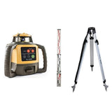 TOPCON RL-H5A ROTARY LASER WITH LS-100 DIGITAL MM RECEIVER AND TRIPOD/STAFF