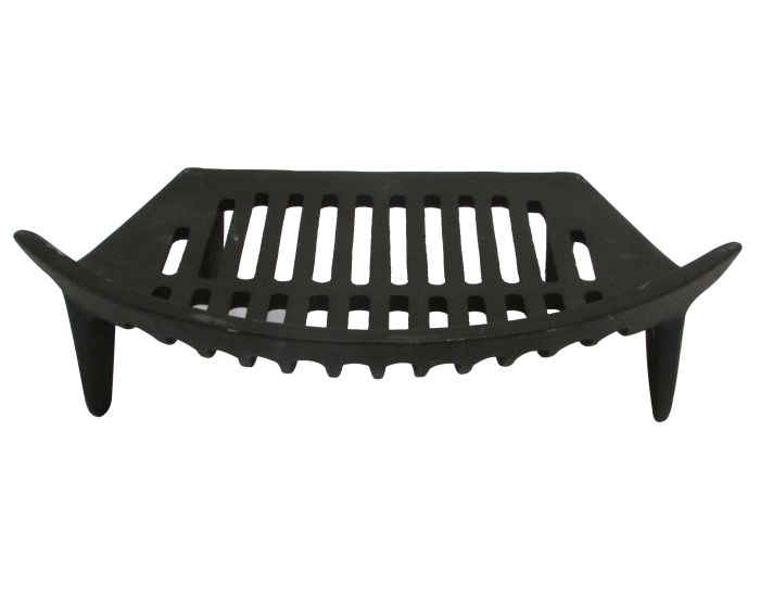 FIRESIDE ESSENTIALS BLACK CAST IRON FIRE GRATE 14"