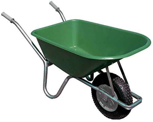 100L GREEN PVC GARDEN WHEELBARROW