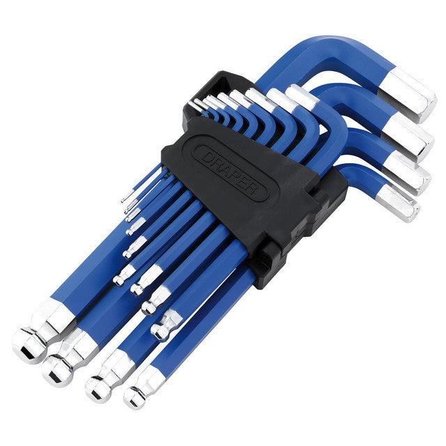 DRAPER METRIC JUMBO BALL END HEX KEY SET (13 PIECE)