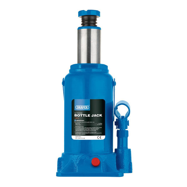 DRAPER HYDRAULIC BOTTLE JACK, 12 TONNE