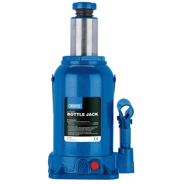 DRAPER HYDRAULIC BOTTLE JACK, 20 TONNE