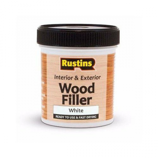 RUSTINS WOOD FILLER WHITE 250ML