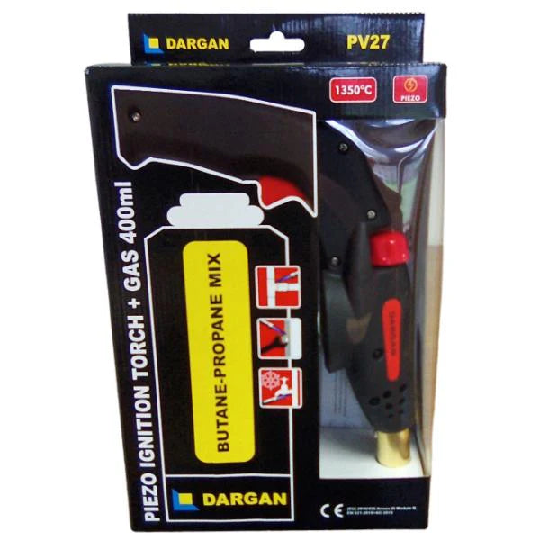 DARGAN PIEZO IGNITION TORCH HANDLE + 210G GAS - Watson Hire