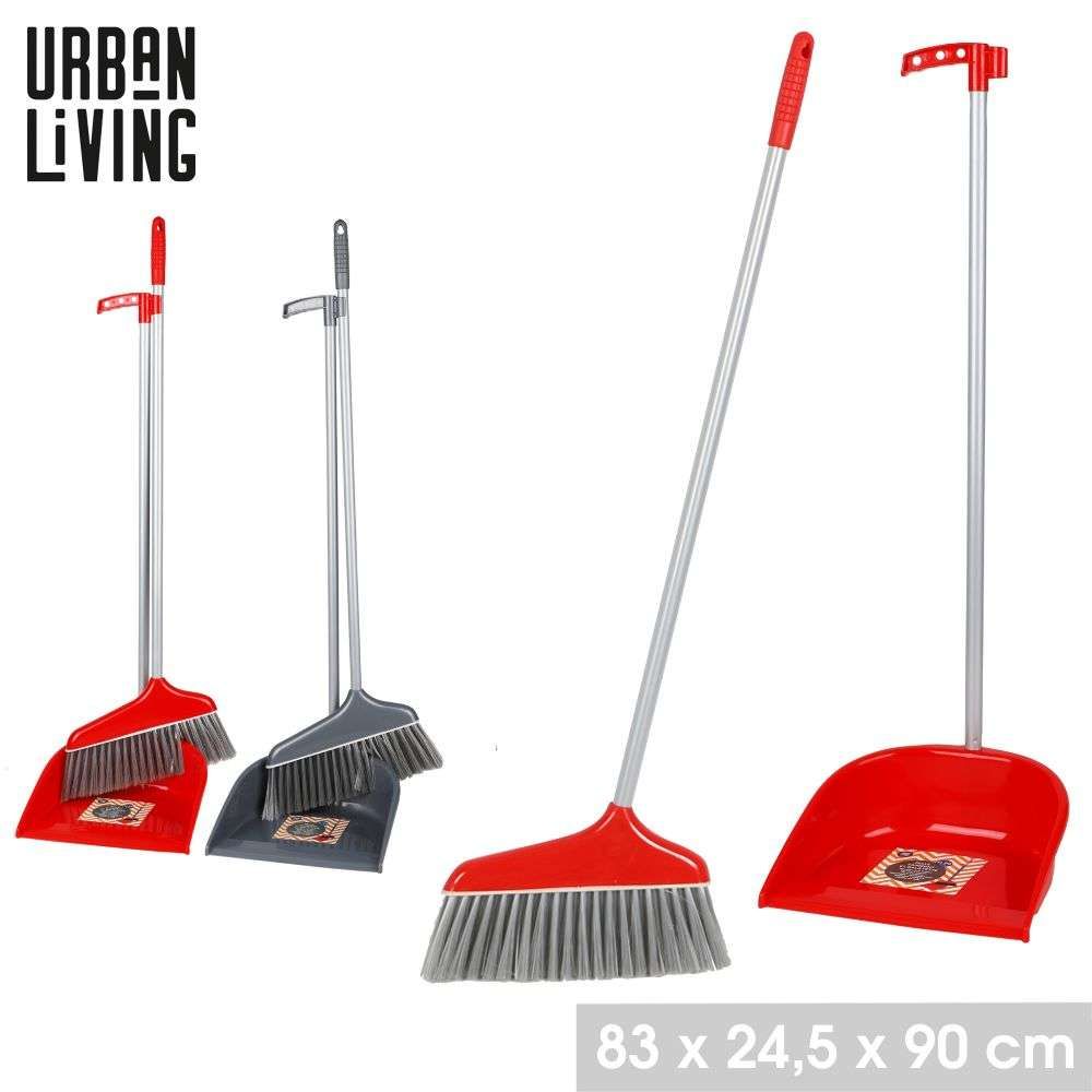 PALIO DUSTPAN & BRUSH SET ASSORTED COLOURS