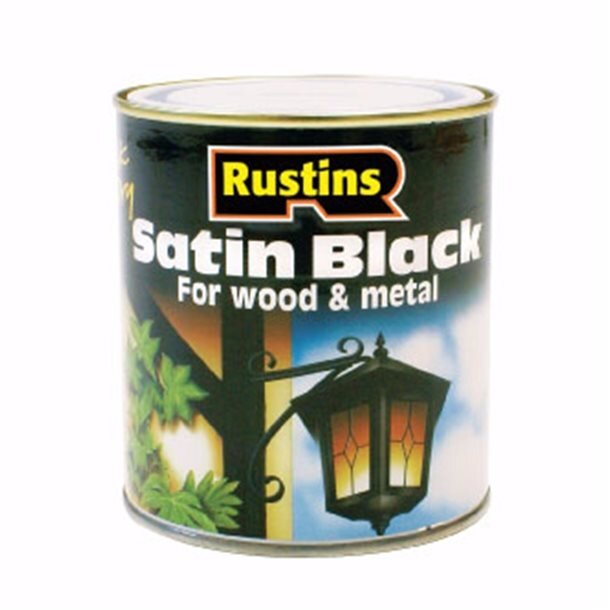 QUICK DRYING SATIN BLACK PAINT 1L