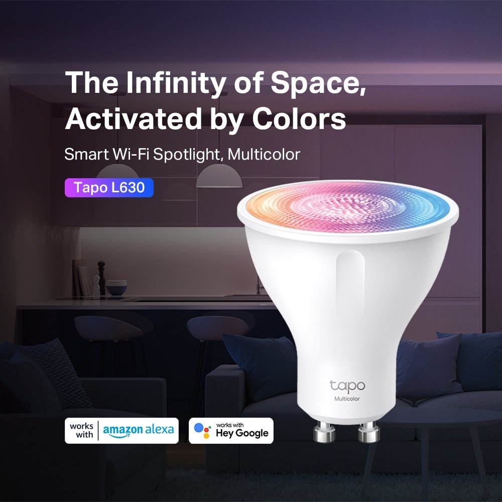 TP LINK SMART WIFI SPOTLIGHT MULTICOLOUR GU10 2 PACK