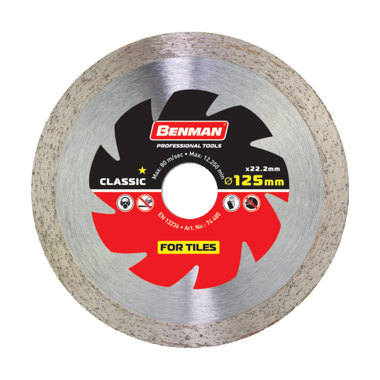 BENMAN DIAMOND CUTTING DISC TILES 125 X 1.8 X 10W