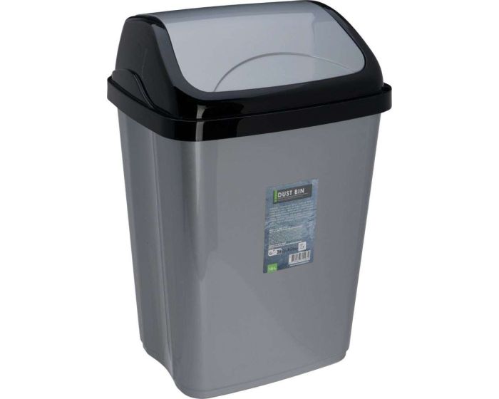 WASTE BIN 16L GREY