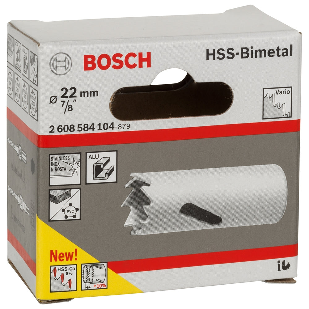 BOSCH STANDARD HOLESAW 22MM