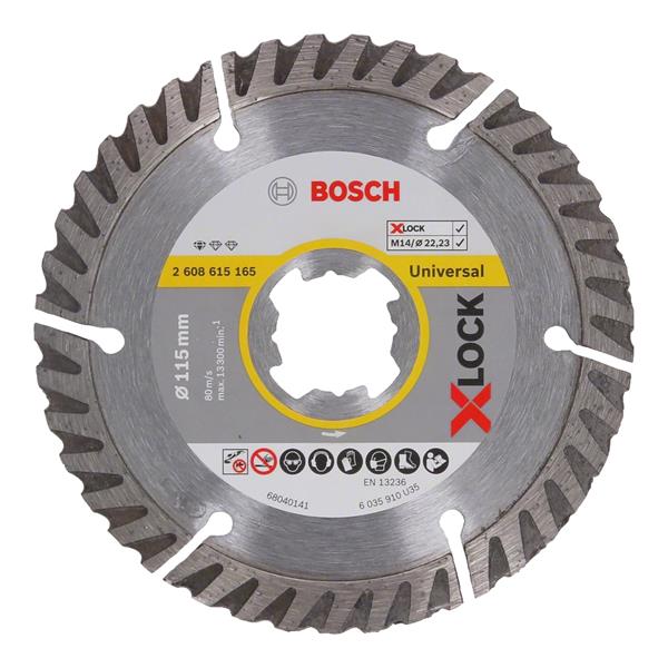 BOSCH X-LOCK STANDARD FOR UNIVERSAL DIAMOND CUTTING DISC - 115MM