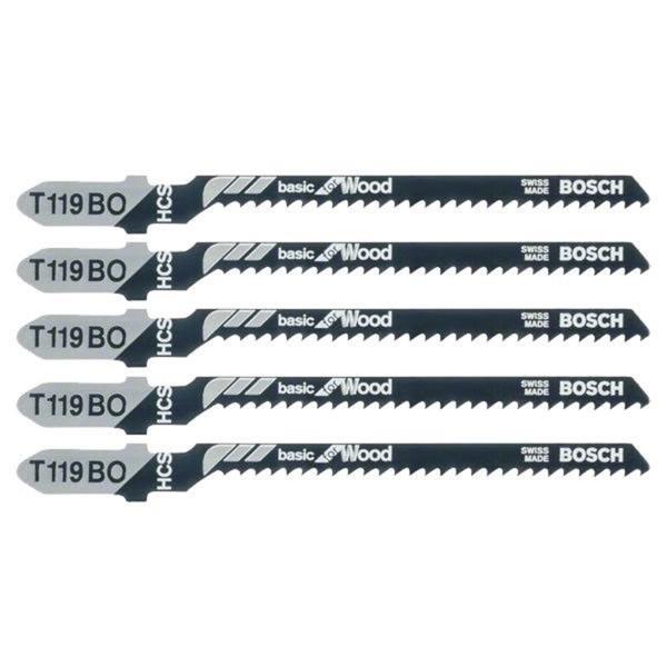 BOSCH 5PK BASIC WOOD JIGSAW BLADE T119BO