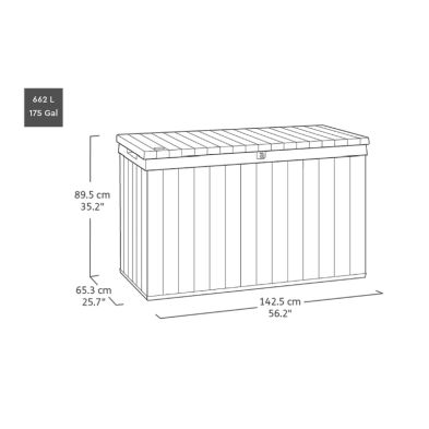 KETER  VENETIAN STORAGE BOX 175 G - GREY