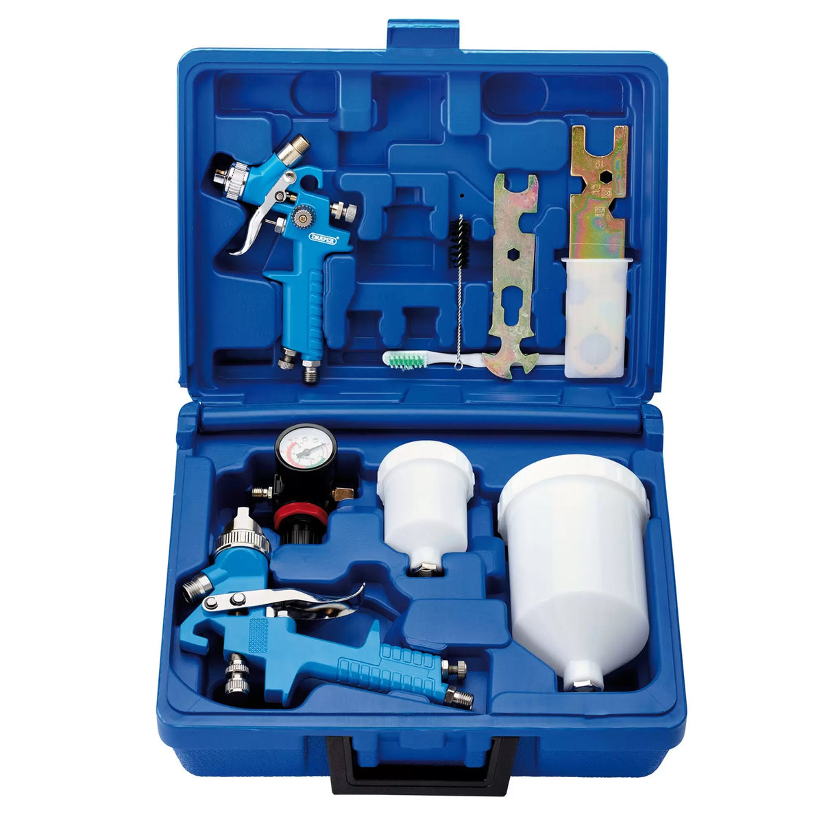 DRAPER HVLP AIR PAINT SPRAY GUN KIT (7 PIECE)