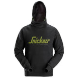 SNICKERS 2845 LOGO HOODIE - BLACK - EXTRA LARGE