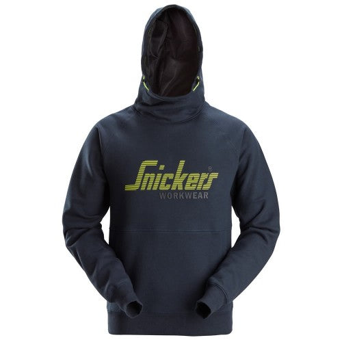 SNICKERS 2845 LOGO HOODIE - NAVY - SMALL - Watson Hire