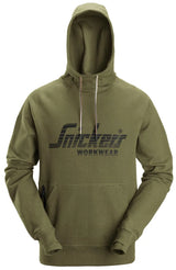 SNICKERS LOGO HOODIE - KHAKI GREEN