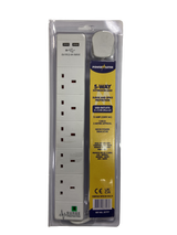 POWERMASTER 5G 2M SURGE PROT EXT LEAD WITH 2 X USB OUTLETS