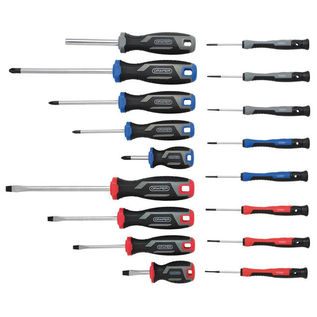 DRAPER SCREWDRIVER SET WITH WALL MOUNTABLE RACK
