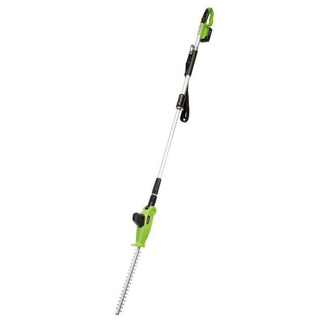 DRAPER 18V POLE HEDGE TRIMMER, 1 X 2.0AH BATTERY, 1 X CHARGER
