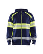 BLAKLADER HI-VIS HOODIE NAVY BLUE/HI-VIS YELLOW - Watson Hire