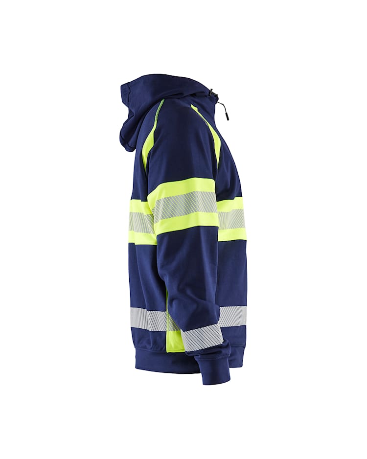 BLAKLADER HI-VIS HOODIE NAVY BLUE/HI-VIS YELLOW - Watson Hire