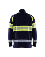 BLAKLADER HI-VIS SWEATER NAVY BLUE/HI-VIS YELLOW - Watson Hire