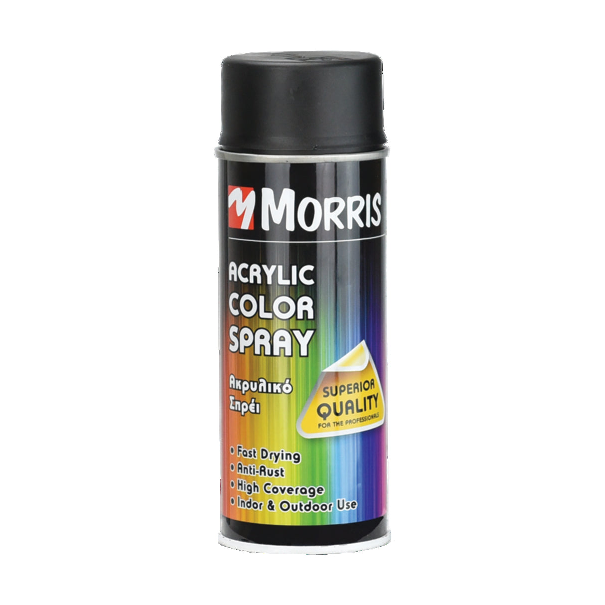 MORRIS COLOR SPRAY BLACK SATIN SPRAY 400ML RAL 9005