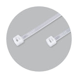 BENMAN CABLE TIES, WHITE, 140MMX3,6MM (100PCS)