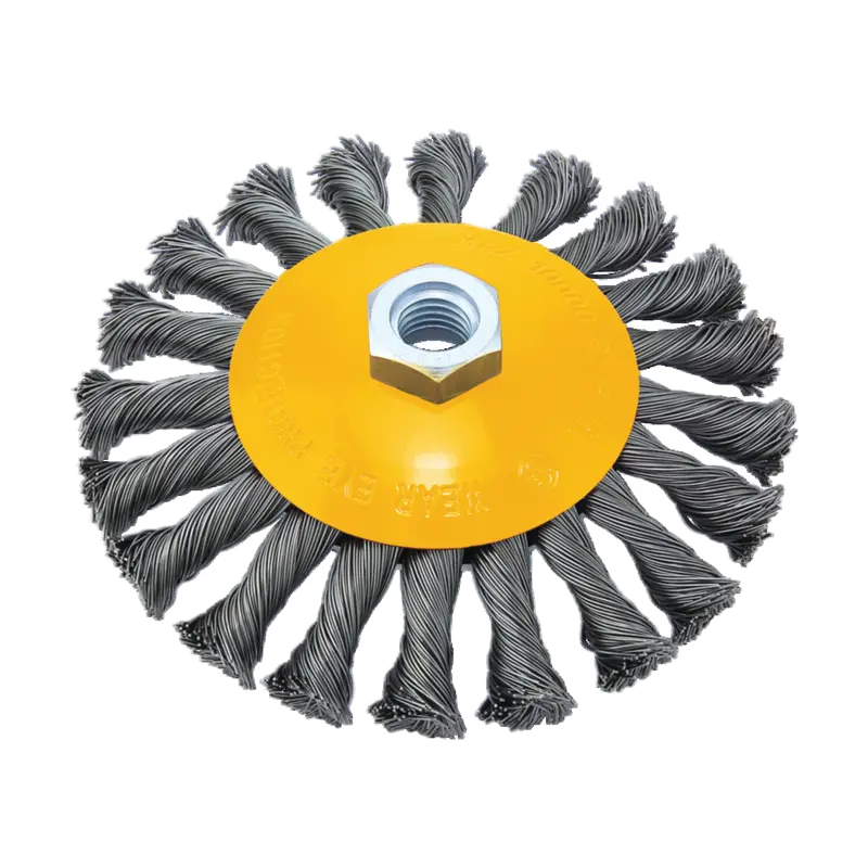 FF GROUP TWISTED WIRE CONICAL WHEEL S0.50MM 125MM X M14