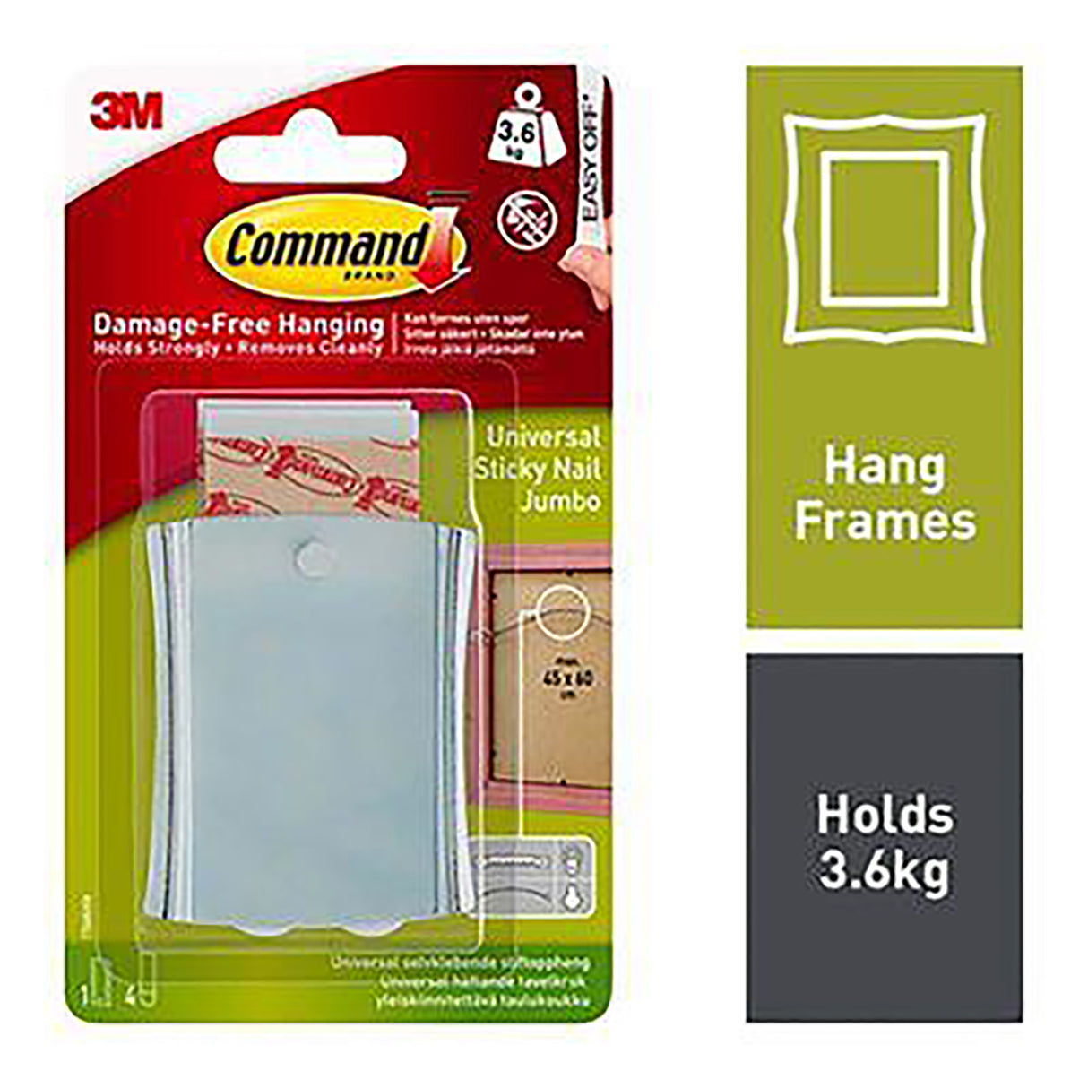 3M COMMAND WIRE-BACKED S/NAIL