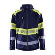 BLAKLADER HI-VIS SOFTSHELL JACKET NAVY YELLOW - Watson Hire