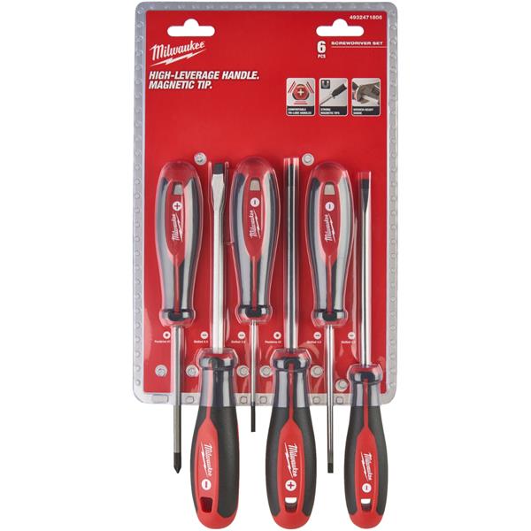 MILWAUKEE  TRI-LOBE S/DRIVER SET 1-6PCS