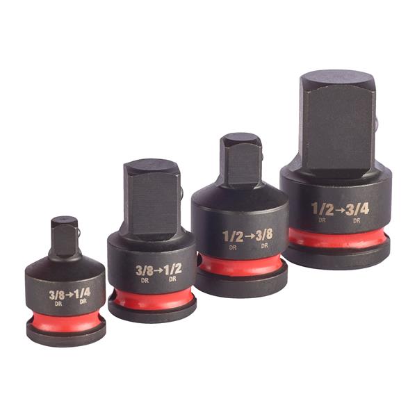 MILWAUKEE  IMPACT SOCKET SQUARE ADAPTOR SET (4 PIECES)
