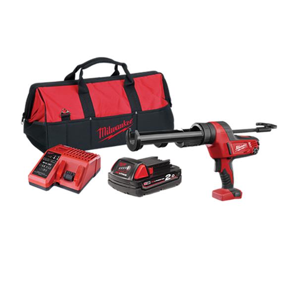 MILWAUKEE C18PCG/310C-210B CAULK GUN WITH 2AH BATTERY