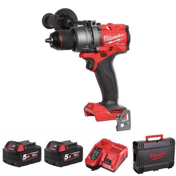 MILWAUKEE M18FPD3-502X M18 GEN 4 FUEL COMBI DRILL CW 2 X 5AH & CHARGER