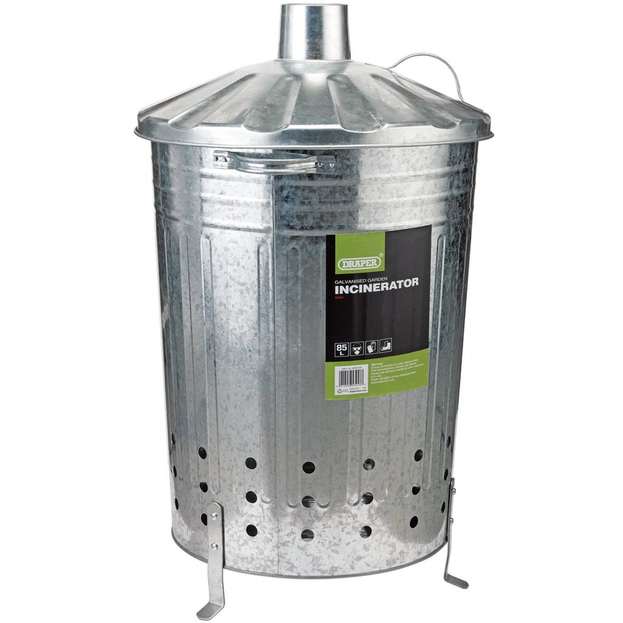 DRAPER GALVANISED LARGE INCINERATOR AND LID