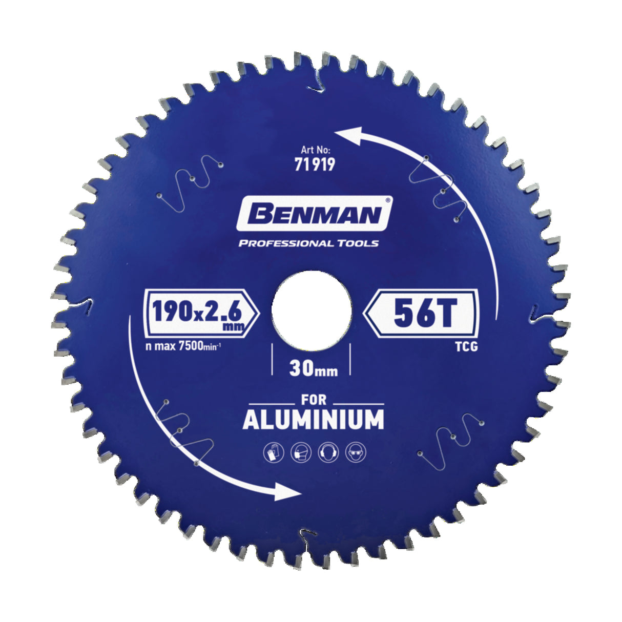 CIRCULAR SAW BLADE ALUMINUM FOR TABLE SAW & MITER SAW 254x2.8mm/30mm