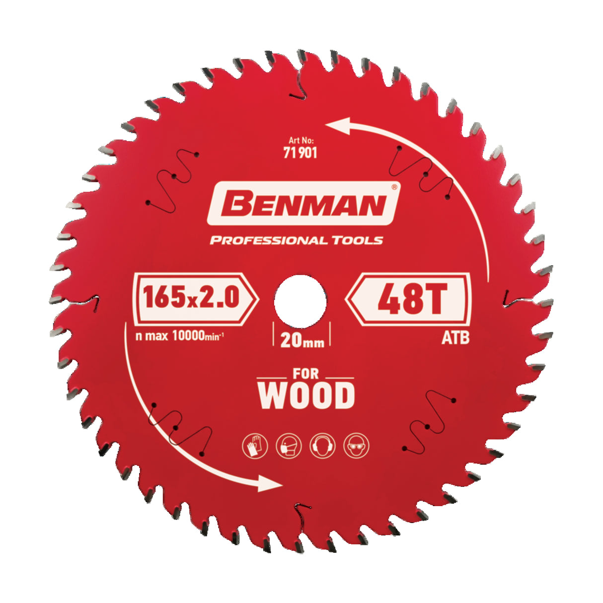 BENMAN CIRCULAR SAW BLADE EXPERT WOOD FOR MITER SAW 216X2.4MM/30MM 48T BENMA